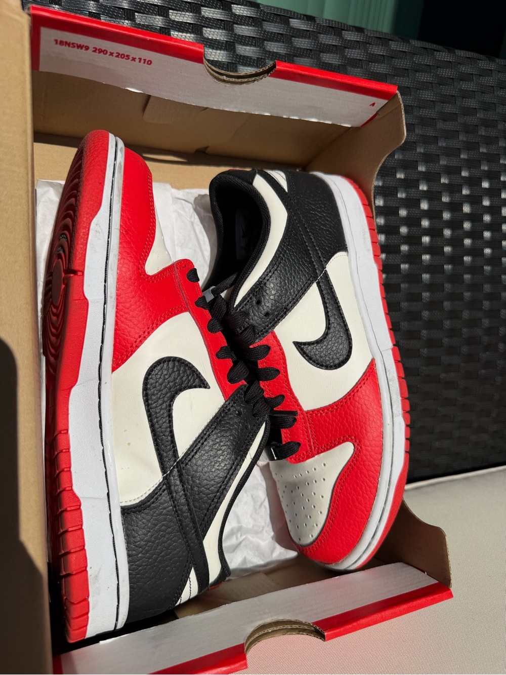 Nike Kids Sneakers in Red, Black & White